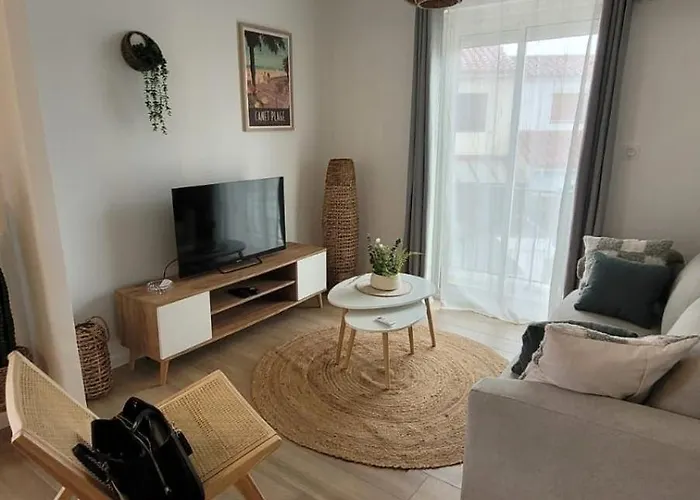 Elegant T2 Proche De La Avec Parking Prive Apartamento Canet-en-Roussillon